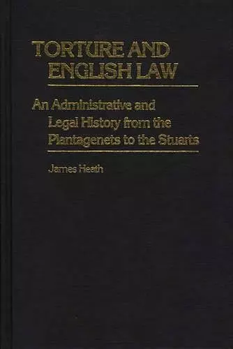 Torture and English Law cover