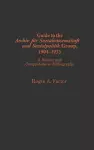 Guide to the Archiv für Sozialwissenschaft und Sozialpolitik group, 1904-1933 cover