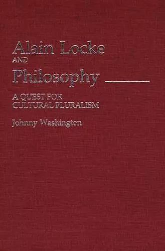 Alain Locke and Philosophy cover