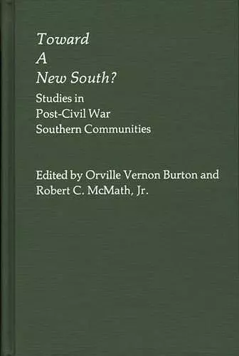 Toward a New South cover