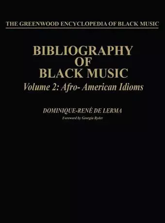 Bibliography of Black Music, Volume 2 cover