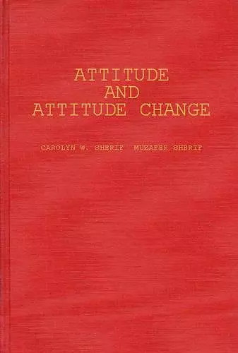 Attitude and Attitude Change cover