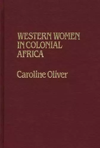 Western Women in Colonial Africa cover