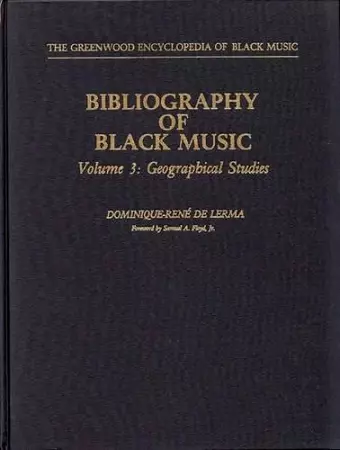 Bibliography of Black Music, Volume 3 cover