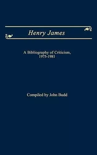 Henry James cover