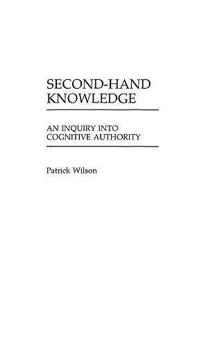 Second-Hand Knowledge cover