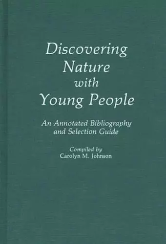 Discovering Nature with Young People cover