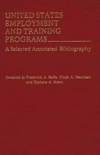United States Employment and Training Programs cover