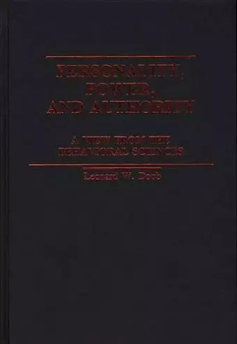 Personality, Power, and Authority cover