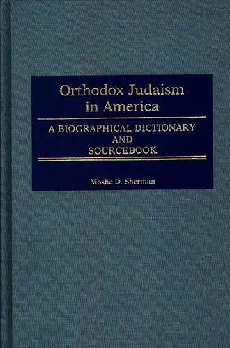 Orthodox Judaism in America cover