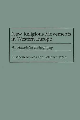 New Religious Movements in Western Europe cover