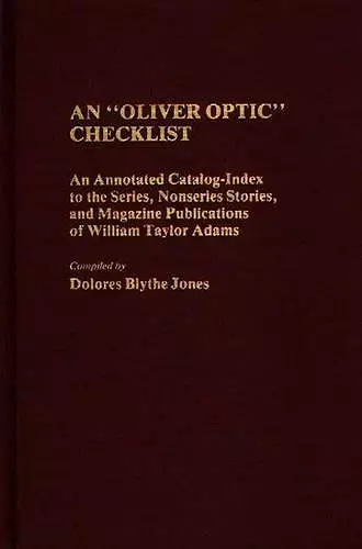 An Oliver Optic Checklist cover