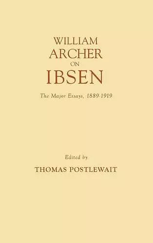 William Archer on Ibsen cover