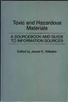 Toxic and Hazardous Materials cover