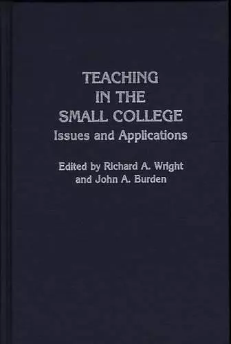 Teaching in the Small College cover