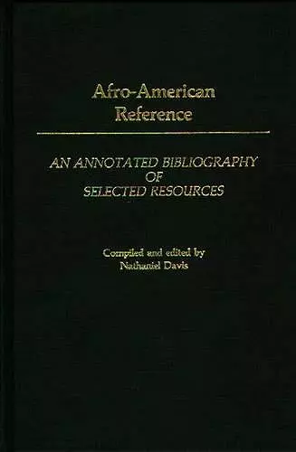 Afro-American Reference cover