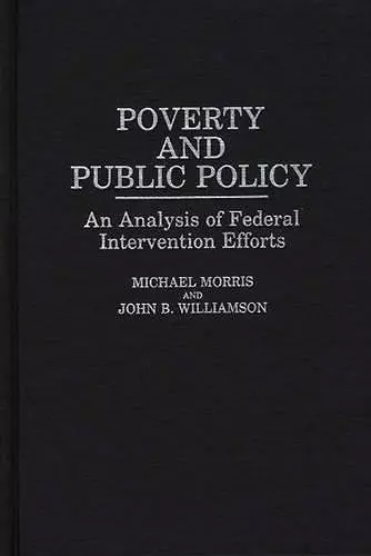 Poverty and Public Policy cover