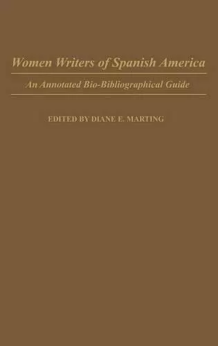 Women Writers of Spanish America cover