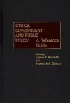 Ethics, Government, and Public Policy cover
