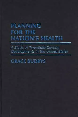 Planning for the Nation's Health cover
