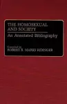 The Homosexual and Society cover