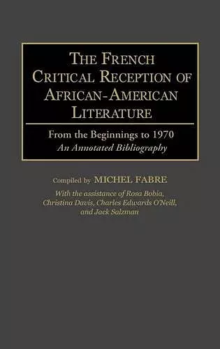 The French Critical Reception of African-American Literature cover