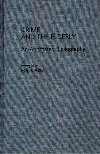 Crime and the Elderly cover