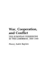 War, Cooperation, and Conflict cover