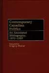 Contemporary Canadian Politics cover