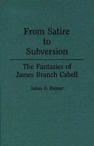 From Satire to Subversion cover