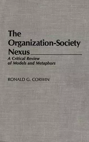 The Organization-Society Nexus cover