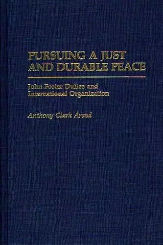 Pursuing a Just and Durable Peace cover