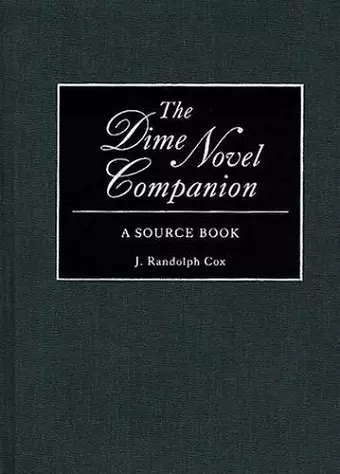 The Dime Novel Companion cover