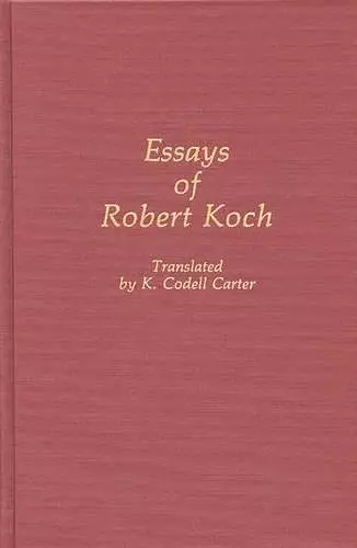 Essays of Robert Koch cover