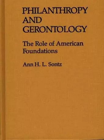 Philanthropy and Gerontology cover