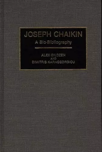 Joseph Chaikin cover