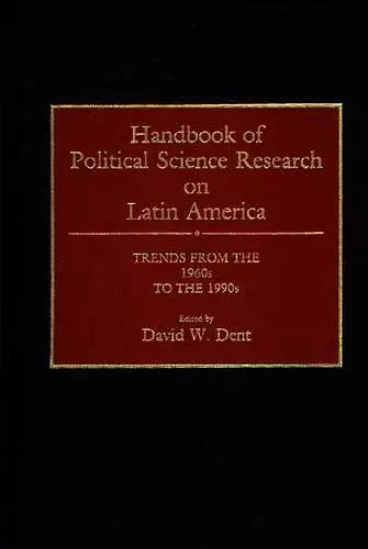 Handbook of Political Science Research on Latin America cover