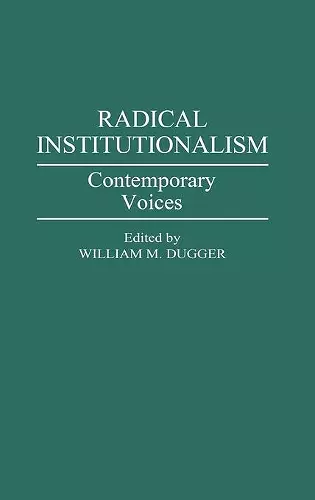 Radical Institutionalism cover