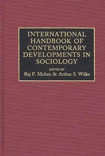 International Handbook of Contemporary Developments in Sociology cover