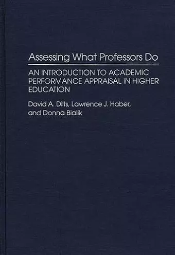 Assessing What Professors Do cover