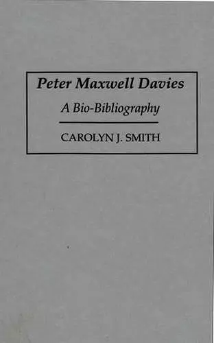 Peter Maxwell Davies cover