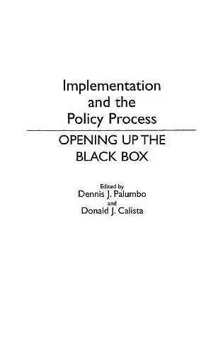 Implementation and the Policy Process cover