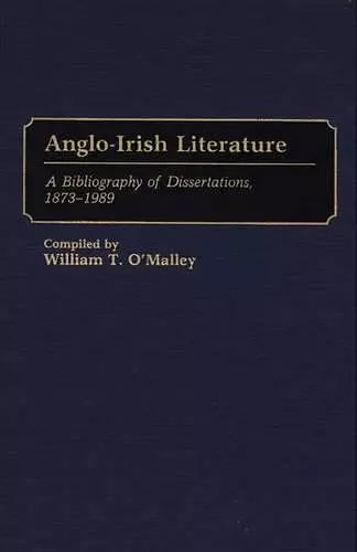 Anglo-Irish Literature cover