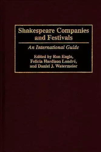 Shakespeare Companies and Festivals cover