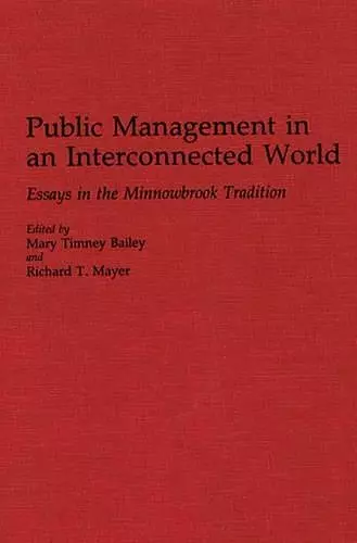 Public Management in an Interconnected World cover