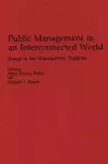 Public Management in an Interconnected World cover