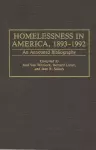 Homelessness in America, 1893-1992 cover