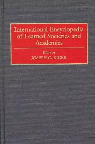 International Encyclopedia of Learned Societies and Academies cover