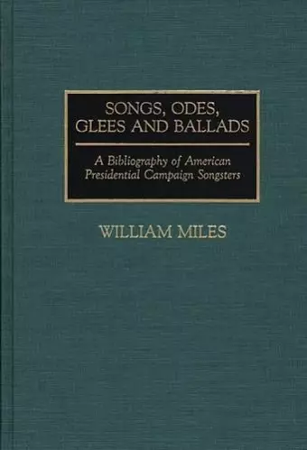 Songs, Odes, Glees, and Ballads cover