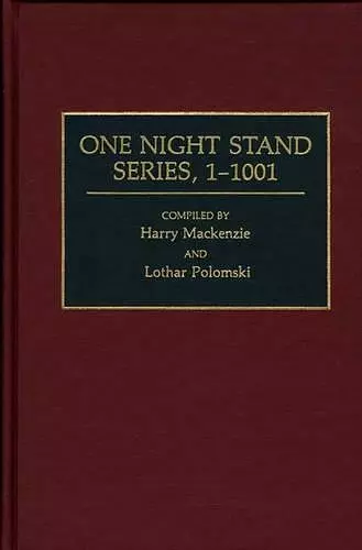 One Night Stand Series, 1-1001 cover
